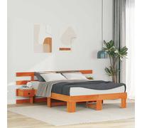 vidaXL Struttura del letto con cassetto Marrone 120 x 200 cm