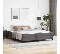 vidaXL Struttura del letto con materasso Grigio 180 x 200 cm Tessuto