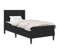 vidaXL Struttura del letto con materasso Nero 80 x 200 cm Velluto, Arredamento per camera moderna, struttura per letto rettangolare, velluto contemporaneo, materasso morbido e confortevole, design el