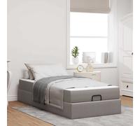 vidaXL Struttura del letto con materasso Talpa 80 x 200 cm Tessuto