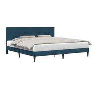 vidaXL Struttura del letto con testiera Blu 180 x 200 cm Velluto