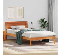 vidaXL Struttura del letto con testiera Cera marrone 75 x 190 cm