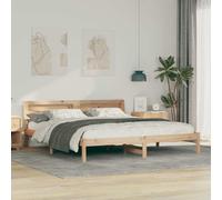 vidaXL Struttura del letto con testiera Marrone 200 x 200 cm