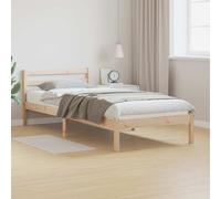 vidaXL Struttura del letto con testiera Marrone 215,5 x 95,5 x 69,5 cm