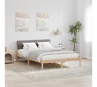 vidaXL Struttura del Letto con testiera Marrone e taupe 160 x 200 cm