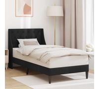 vidaXL Struttura del letto con testiera Nero 100 x 200 cm Velluto