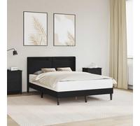 vidaXL Struttura del letto con testiera Nero 120 x 190 cm Similpelle