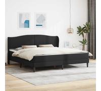 vidaXL Struttura del letto con testiera Nero 180 x 200 cm Similpelle