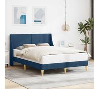 vidaXL Telaio per letto con testiera e piastra di collegamento, mobili per camera elegante, telaio letto rettangolare, base in tessuto, design moderno, arredamento pratico