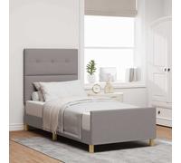 vidaXL Struttura del letto con testiera Talpa 100 x 200 cm Tessuto