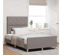 vidaXL Struttura del letto con testiera Talpa 120 x 190 cm Tessuto