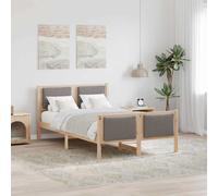 vidaXL Struttura del letto con testiera Talpa 120 x 200 cm Tessuto