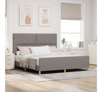 vidaXL Struttura del letto con testiera Talpa 180 x 200 cm Tessuto