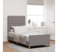 vidaXL Struttura del letto con testiera Talpa 90 x 190 cm Tessuto