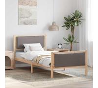 vidaXL Struttura del letto con testiera Talpa 90 x 200 cm Tessuto