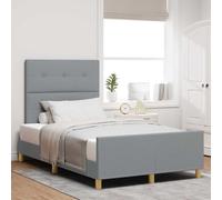 vidaXL Struttura del letto Grigio chiaro 120 x 200 cm Tessuto