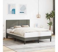 vidaXL Struttura per letto grigio chiaro, 120 x 200 cm, in tessuto a coste, mobili per camera da letto moderni, struttura per letto rettangolare resistente, in velluto a coste resistente, compensato