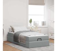 vidaXL Struttura del letto Grigio chiaro 80 x 200 cm Tessuto