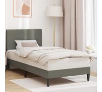 vidaXL Struttura del letto Grigio Chiaro 90 x 200 cm Tessuto in Cords