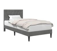 vidaXL Struttura del letto Grigio Scuro 100 x 200 cm Velluto