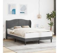 vidaXL Struttura del letto Grigio Scuro 140 x 200 cm Velluto