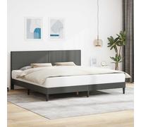 vidaXL Struttura del letto Grigio Scuro 200 x 200 cm Tessuto in Cords