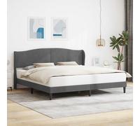 vidaXL Struttura del letto Grigio Scuro 200 x 200 cm Velluto