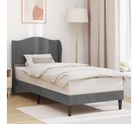 vidaXL Struttura del letto Grigio Scuro 80 x 200 cm Velluto