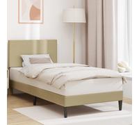 vidaXL Struttura del letto Grigio Verde Chiaro 90 x 190 cm