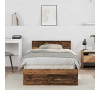 vidaXL Struttura del letto Legno vecchio 203 x 104 x 70 cm