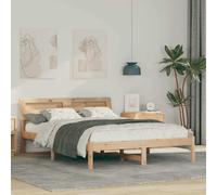 vidaXL Struttura del letto Marrone 120 x 200 cm Legno di pino massello