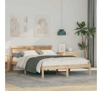 vidaXL Struttura del letto Marrone 140 x 190 cm Pino massello