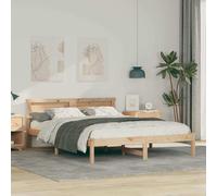 vidaXL Struttura del letto Marrone 150 x 200 cm Legno di pino massello