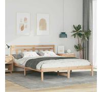 vidaXL Struttura del letto Marrone 150 x 200 cm Pino massello