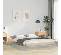 vidaXL Struttura del letto Marrone 160 x 200 cm Legno di pino massello