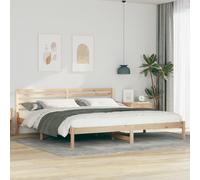 vidaXL Struttura del letto Marrone 200 x 210 cm Legno di pino massello
