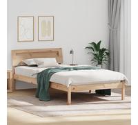 vidaXL Struttura del letto Marrone 90 x 200 cm Legno di pino massello