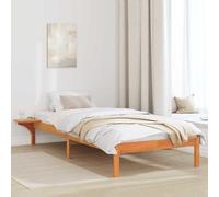 vidaXL Rete Letto con comodini Marrone 80 x 200 cm Marrone Cerato