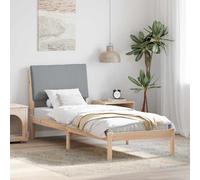 vidaXL Struttura del Letto Marrone e grigio chiaro 80 x 200 cm