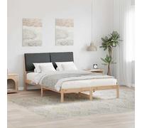 vidaXL Struttura del Letto marrone e grigio scuro 160 x 200 cm