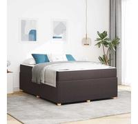 vidaXL Struttura del letto Marrone Scuro 160 x 200 cm Tessuto