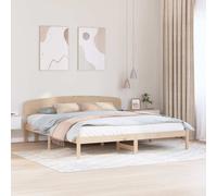 vidaXL Struttura Letto con Testata 180x200 cm Legno Massello di Pino