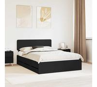 vidaXL Struttura del letto Nero 150 x 200 cm Legno ingegnerizzato