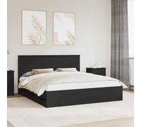 vidaXL Struttura del letto Nero 180 x 200 cm Legno Ingegnerizzato