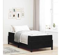 vidaXL Struttura del letto Nero e Bianco e Nero 90 x 200 cm Velluto