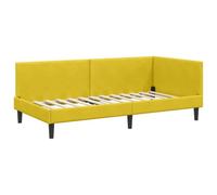 vidaXL Struttura del Letto per la Camera da Letto, Angolare, in Velluto, Design Moderno, Legno Ingegnerizzato, Testiera Regolabile, Semplice, per Interni