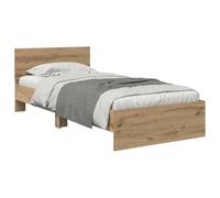 vidaXL Struttura del letto Rovere artigianale 100 x 200 cm