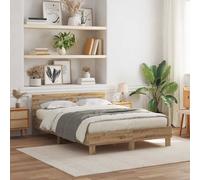 vidaXL Struttura del letto Rovere artigianale 140 x 200 cm
