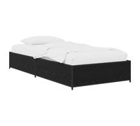 vidaXL Struttura del letto Rovere Nero 80 x 200 cm,