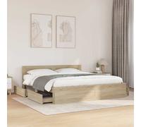 Struttura del letto Sonoma 193 x 203 cm Legno multistrato